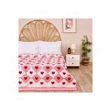 Evidea Soft Kalpli Kırmızı 200x220 cm Pamuklu Çift Kişilik Battaniye