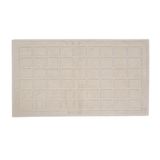 Evidea Soft Kare 2'li Banyo Paspası - Ekru - 60x100 cm + 50x60 cm