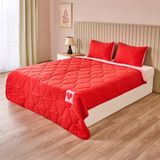 Evidea Soft Konfor Tek Kişilik Uyku Seti - Kırmızı / Pembe - Kırmızı - Pembe - Montajsız