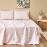 Evidea Soft Lavena Çift Kişilik Pike - Beyaz / Renkli - 220X240 cm - Montajsız