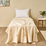 Evidea Soft Lavena Tek Kişilik Pike - Beyaz / Renkli - 160X240 cm - Montajsız