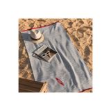 Evidea Soft Mare Plaj Havlusu - Ekru / Mavi - 70x140 cm