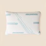 Evidea Soft Meditasyon Visko Yastık - Beyaz/Yeşil - 40x60 cm