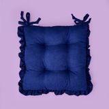 Evidea Soft Nora 40x40 cm Lacivert Beyaz Sandalye Minderi