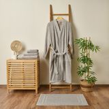 Evidea Soft Premium Unisex Bornoz - Gri - S / M - S - M