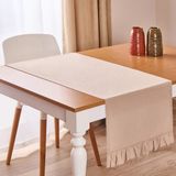 Evidea Soft Ravello Fırfırlı Runner - Bej - 50X130 cm