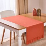 Evidea Soft Ravello Fırfırlı Runner - Kiremit - 50X130 cm