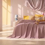 Evidea Soft Rete Mor - 200x220 cm Çift Kişilik Pike