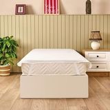 Evidea Soft Sane 100x200 cm Beyaz Basic Tek Kişilik Sıvı Geçirmez Lastikli Alez
