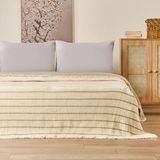 Evidea Soft Serena Ekru Haki 230x250 CM Çift Kişilik Yatak Örtüsü