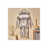 Evidea Soft Silva Bornoz - Gri - S/M Beden