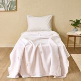 Evidea Soft Sorbetto Tek Kişilik Pike - Ekru / Renkli - 160X220 cm - Montajsız