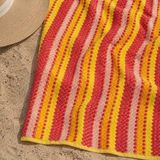 Evidea Soft Tivi Plaj Havlusu - Renkli - 70x140 cm