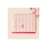 Evidea Soft Velin Yüz Havlusu - Ekru / Pembe - 50x80 cm