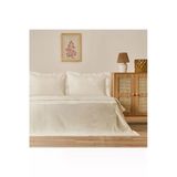 Evidea Soft Velinora Krem 220x240 cm Çift Kişilik Yatak Örtüsü Seti