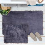 Evidea Soft Venüs Post Antrasit 60x100 cm + 50x60 cm 2'li Klozet Takımı