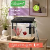 Evidea | Tiny Kiwi Pets KPF-10591 Led Işıklı ve Filtreli Akvaryum - Şeffaf / Siyah