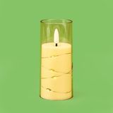 Evidea | Tohana Işıklı Led Mum - Amber - 12x5 cm