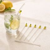 Evidea | Tohana Limon Figürlü 6'lı Cam Pipet - Renkli