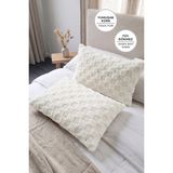Evien Home Kürklü Peluş 2'li Yastık Kılıfı 50X70 cm Polo Yumuşak Supersoft Dekoratif Wellsoft Krem - 50 x 70 cm