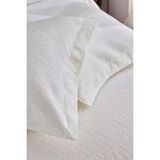 Evien Home Lüks Jakarlı Tek Kişilik Yatak Örtüsü Pike Takımı Yumuşak 2 Parça Krem - 180 x 240 cm