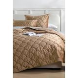 Evien Home Shane Kadife Yatak Örtüsü Seti Tek Kişilik 2 Parça Kapitone Supersoft Yumuşak Elyaf Dolgulu - Kahve - 170 x 230 cm
