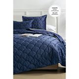 Evien Home Shane Kadife Yatak Örtüsü Seti Tek Kişilik 2 Parça Kapitone Supersoft Yumuşak Elyaf Dolgulu