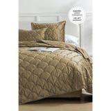 EvienHome Shane Kadife Yatak Örtüsü Seti Çift Kişilik 3 Parça Kapitone Supersoft Yumuşak Elyaf Dolgulu
