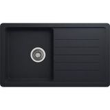 Evıer Granit Evye Base L Series Black - Siyah (86X50)