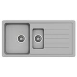 Evier Granit Evye Base Xl Series Grey - Gri (1.5 Göz) (100x50)