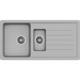 Evıer Granit Evye Base Xl Series Grey - Gri (1.5 Göz)