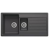 Evier Granit Evye Fors Series Antrasite (Antrasit) - (1.5 Göz) - (100X50)