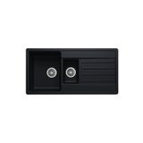 Evier Granit Evye Fors Series Black (Siyah) - (1.5 Göz) - (100X50)