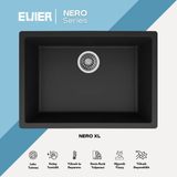 Evier Granit Evye Nero Xl Series (61X45.5) - Siyah