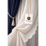 evihtiyaclarim by IOC Perde Deposu Bütün Odalarda Kullanabileceğiniz Ekonomik Kullanışlı Ütü Istemeyen Örme Tül Perde 1 x 2 Seyrek Pileli - Kırık Beyaz - 400 x 220 cm