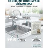 Evim 365 Silikon Lavabo Matı - Şeffaf