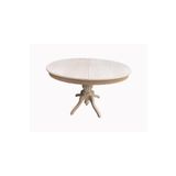 Evim-E Aksesuar 100X150 Cm Baba Ayaklı Oval Raylı Açılır Masa Ahşap Ham&Cilasız