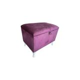 Evim-E Aksesuar Sandıklı Puf(Bench)-Ayakucu Pufu-60Cm-Kadife Kumaş-Tek Parça