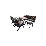 Evim-E Aksesuar Vega 'n’ Model Deluxe Bahçe&cafe&balkon Takımı (3 1 1 PUFLAR MASA)profil