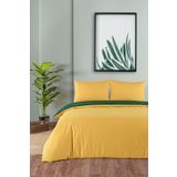 Evim Organik Pamuk Akfil Çift Taraflı Nevresim Takımı Tek Kişilik 160x220 cm Hardal Koyu Yeşil HARDAL-K.YEŞİL 160 x 220