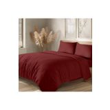 Evim Organik Pamuk Akfil Nevresim Takımı Çift Kişilik 200x220 cm Koyu Bordo KOYU BORDO 200 x 220
