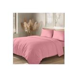 Evim Organik Pamuk Akfil Nevresim Takımı Tek Kişilik 160x220 cm Pembe PEMBE 160 x 220