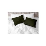 Evim Organik Pamuk Akfil Siyah Yastık Kılıfı 2'li Set - 50x70 Cm SİYAH 50 x 70