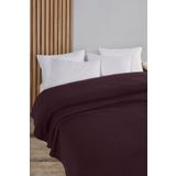 Evim Pamuklu Aden Mürdüm Çok Amaçlı Yatak Örtüsü Çift Kişilik - 200x230 Cm