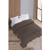 Evim Pamuklu Akel Açık Kahve Çok Amaçlı Yatak Örtüsü Çift Kişilik - 200x230 Cm