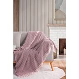 Evim Pamuklu Alder Renkli Bordo Koltuk Şalı - 130x170 Cm RENK BORDO 130 x 170