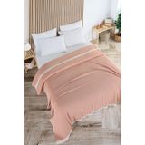 Evim Pamuklu Bige Turuncu Çok Amaçlı Yatak Örtüsü Çift Kişilik - 200x220 Cm
