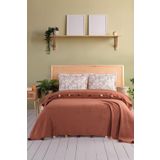 Evim Pamuklu Kiremit Çeyizlik Battaniye Takımı Çift Kişilik - 200x220 Cm KİREMİT 200 x 220