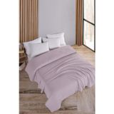 Evim Pamuklu Maya Açık Lila Pike Yatak Örtüsü Çift Kişilik - 200x230 Cm