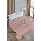 Evim Pamuklu Petek Açık Pudra Çok Amaçlı Yatak Örtüsü Çift Kişilik - 200x230 Cm
